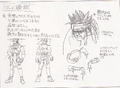 Late 1995 design sketches. From Character Designer Issue 1.