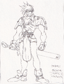 Extremely early design sketch. From Character Designer Issue 1, Fall 2003.