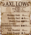 Axl Wanted Poster