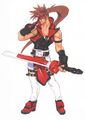 Fireseal's design used in games dated before Guilty Gear 2: Overture.
